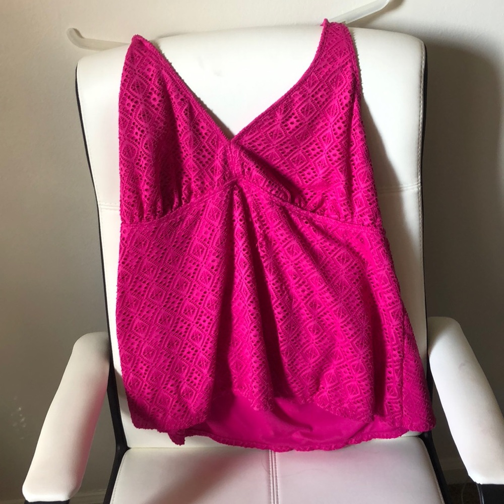 Hot Pink Swim Top